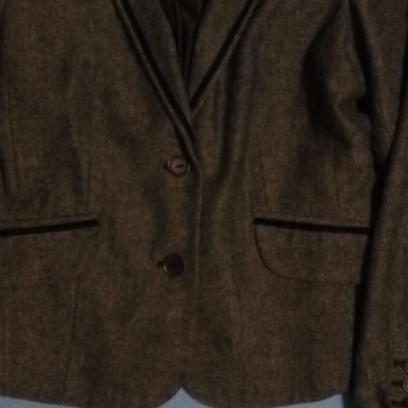 Rena Rowan grey & black lined blazer, sz 8 - Picture 3 of 7